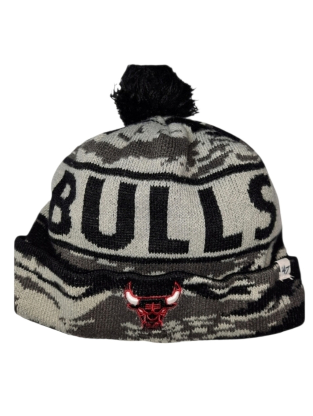 '47 Brand NBA Chicago Bulls Knit Pom Beanie OS